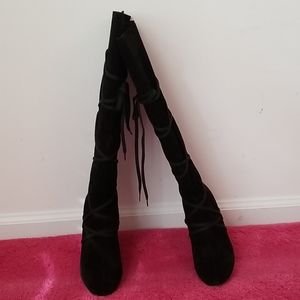 Michael Kors Knee High Suede Boots